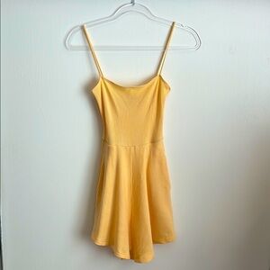 Reformation - Yellow Spaghetti Strap Sundress Mini